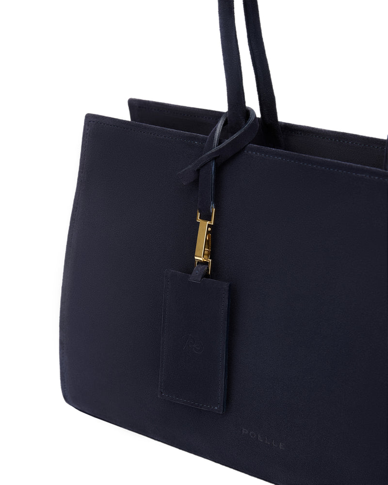 Medium Carolyn Tote Bag in Navy