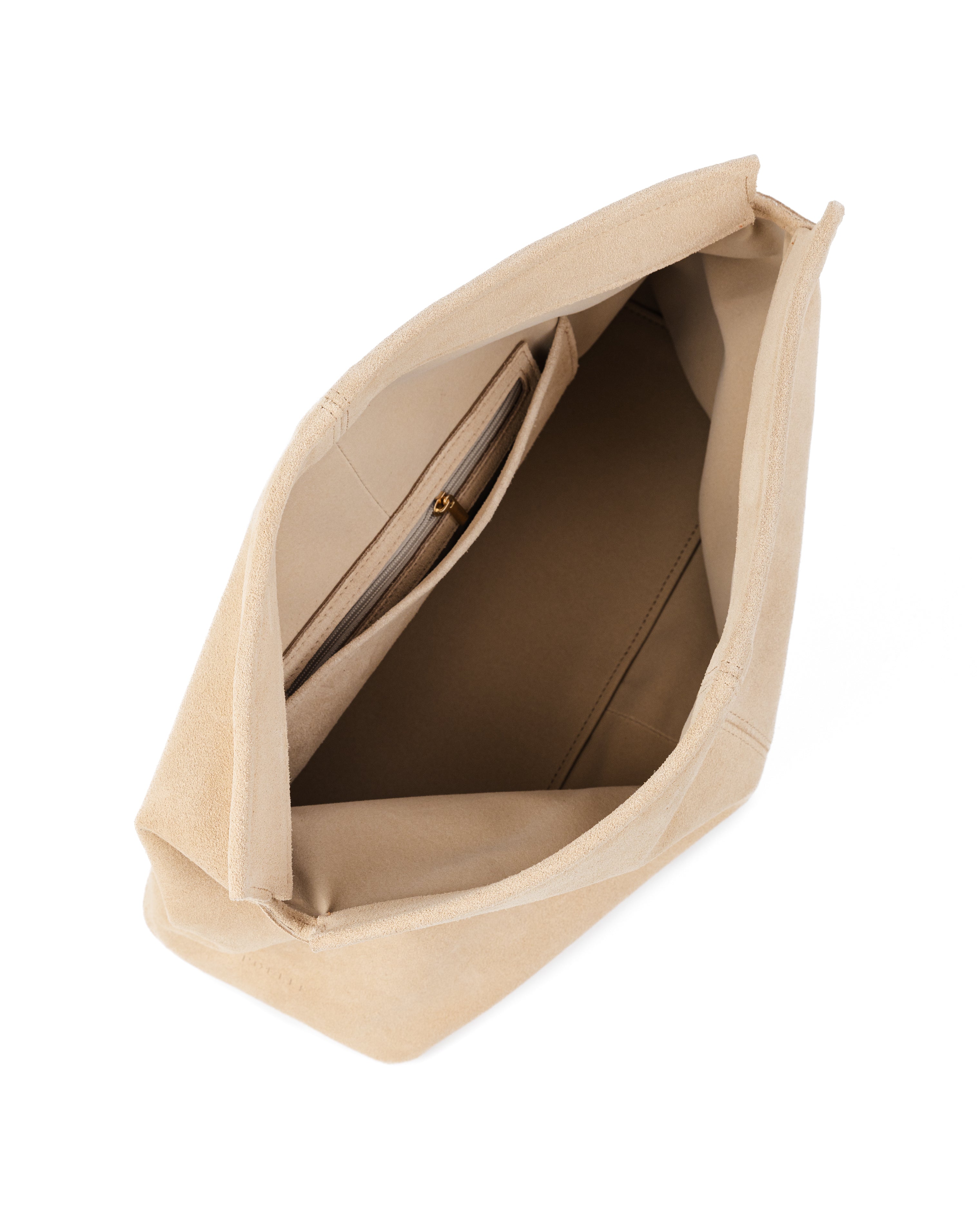 Elza clutch bag in milky color