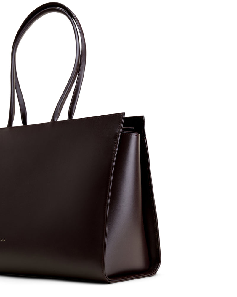 Carolyn Tote Bag Large in Brown