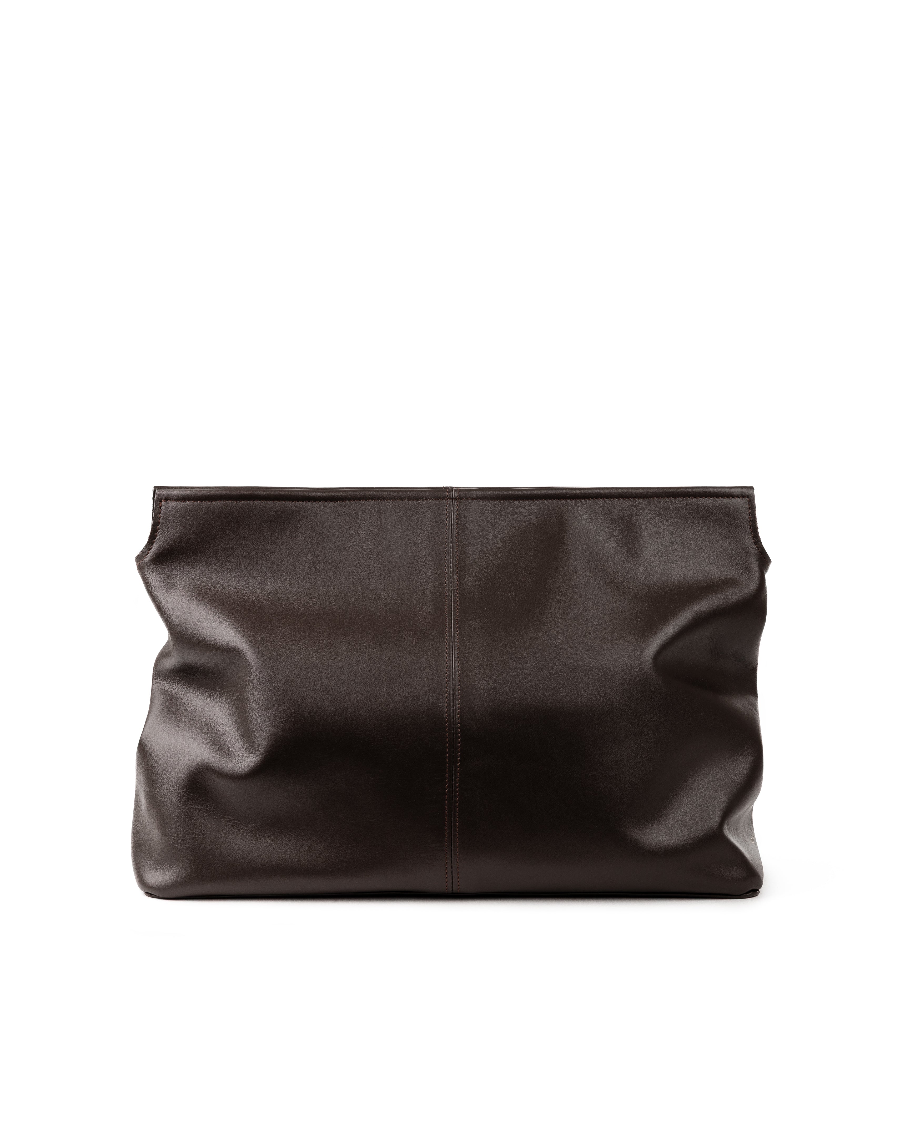 Elza clutch bag in brown