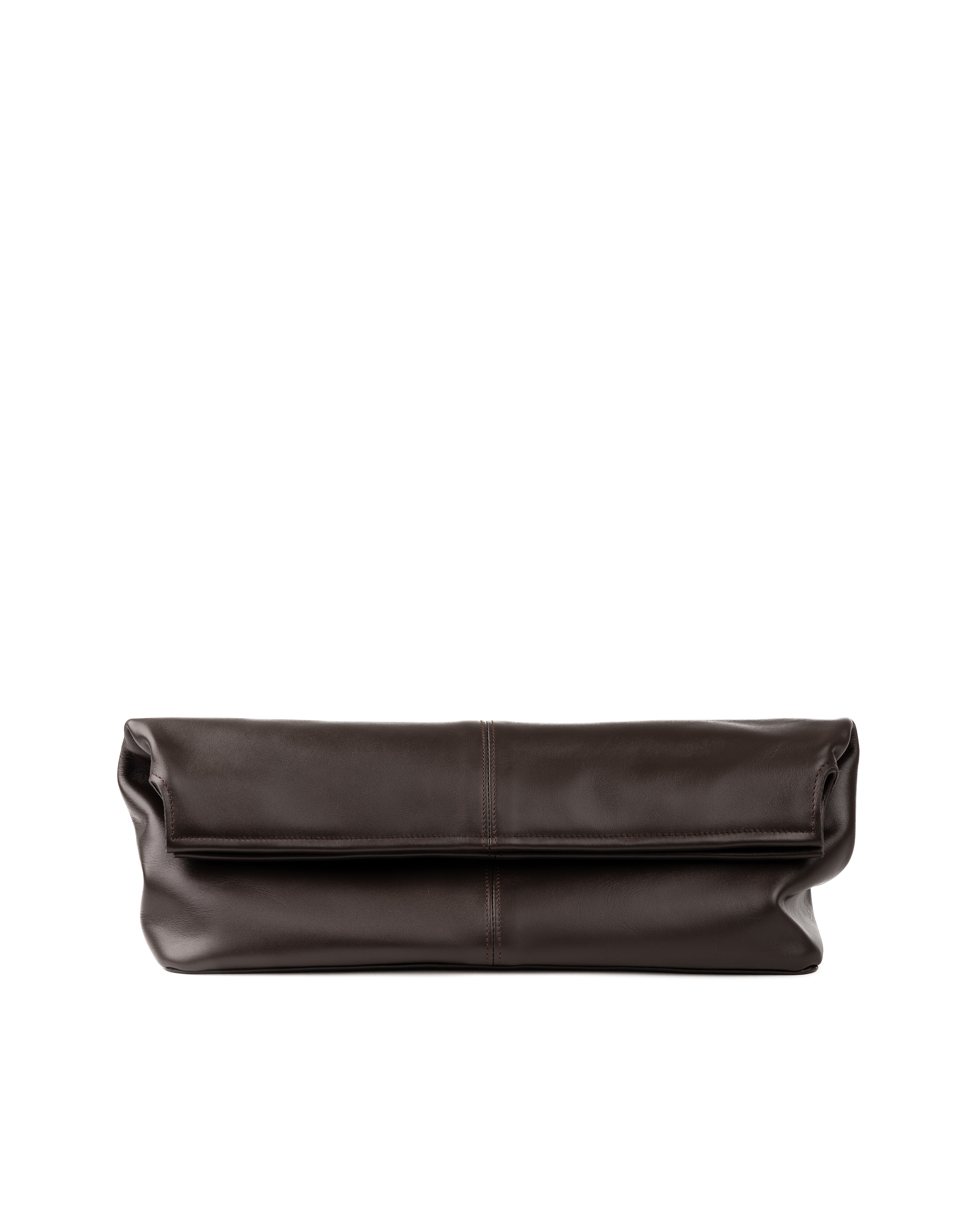 Elza clutch bag in brown