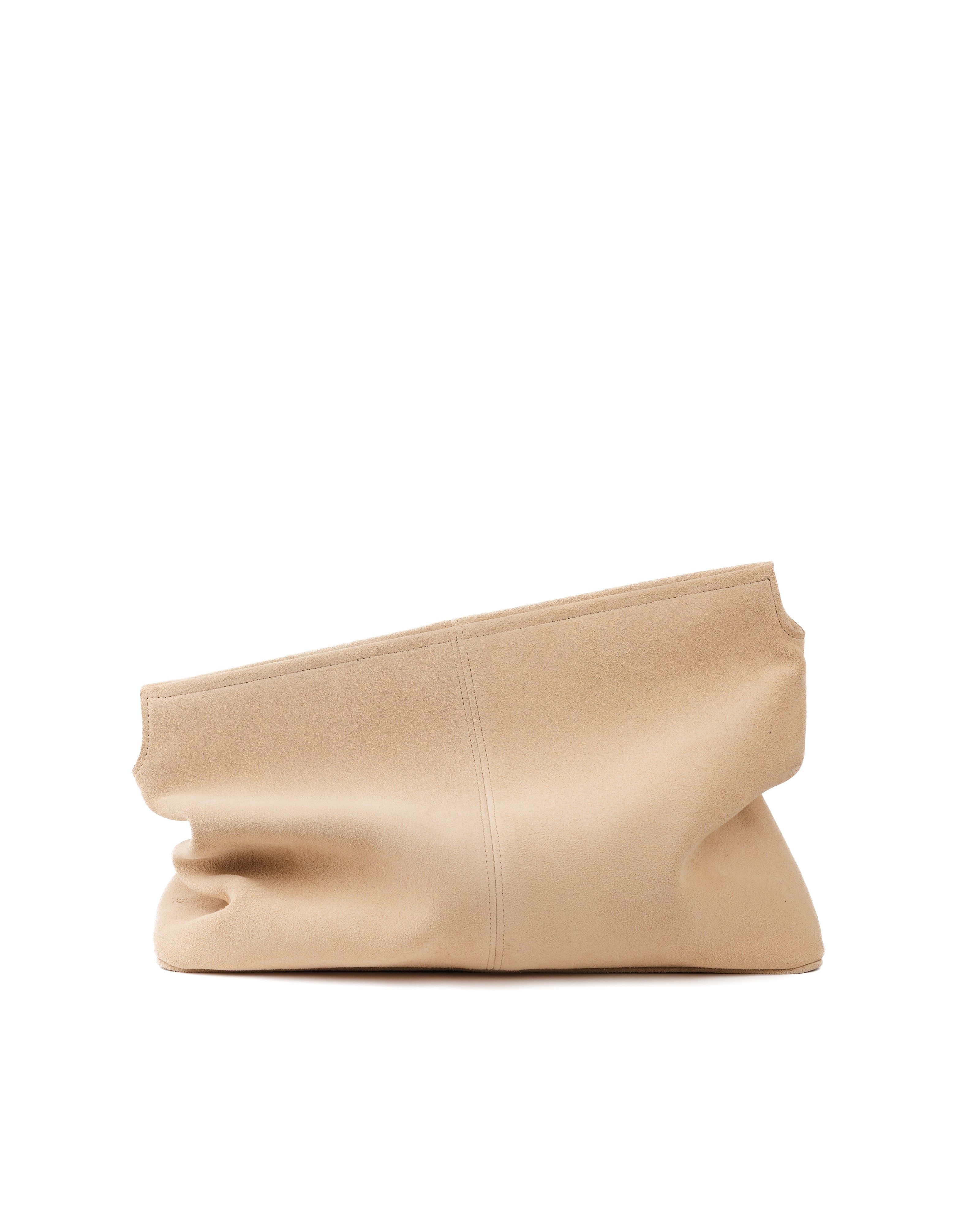 Elza clutch bag in milky color
