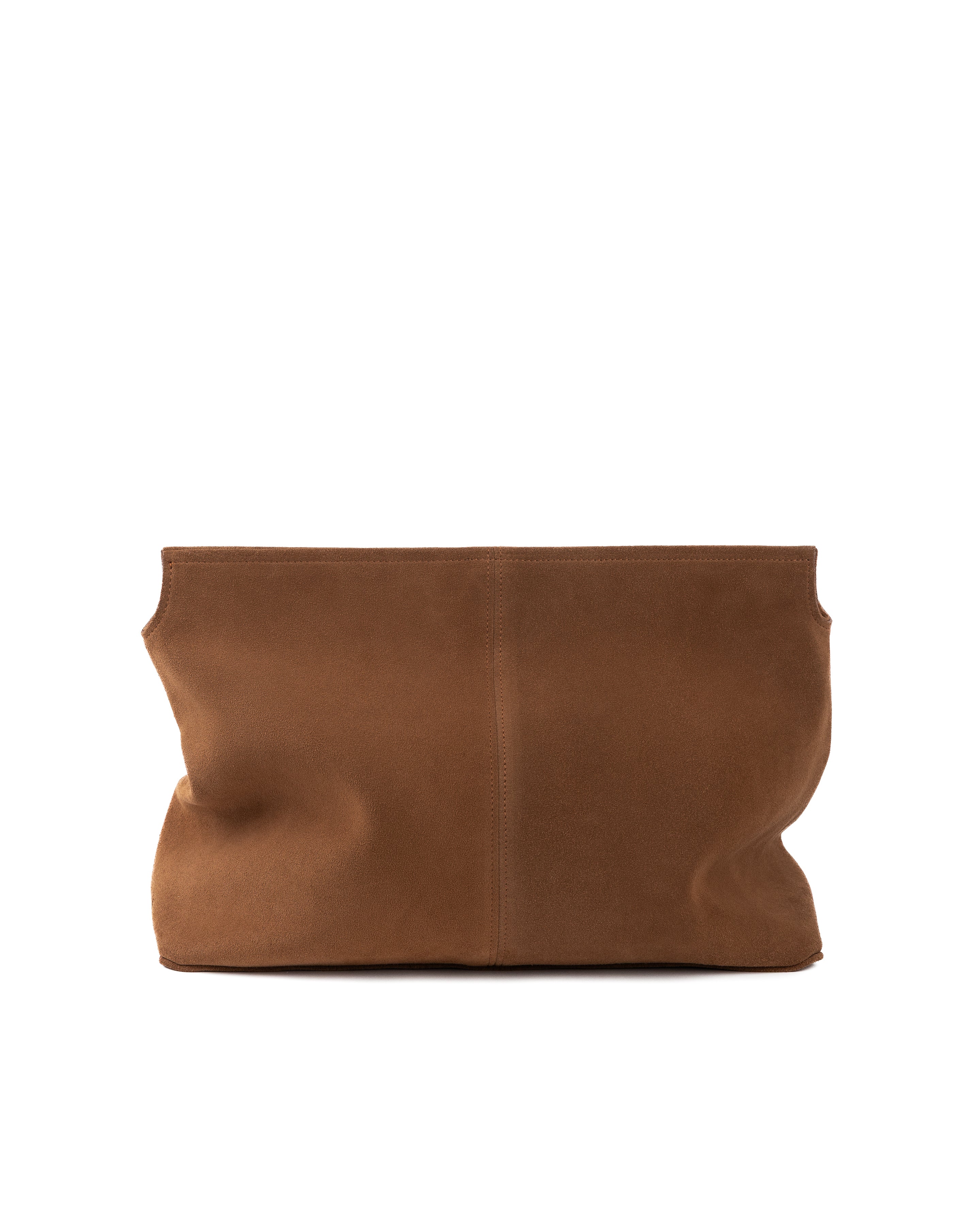 Elza clutch bag in caramel color