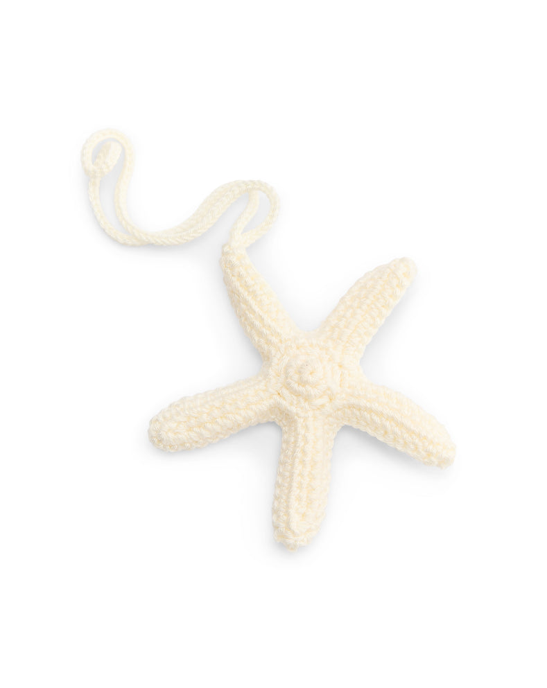 Stella Crochet Charm in White