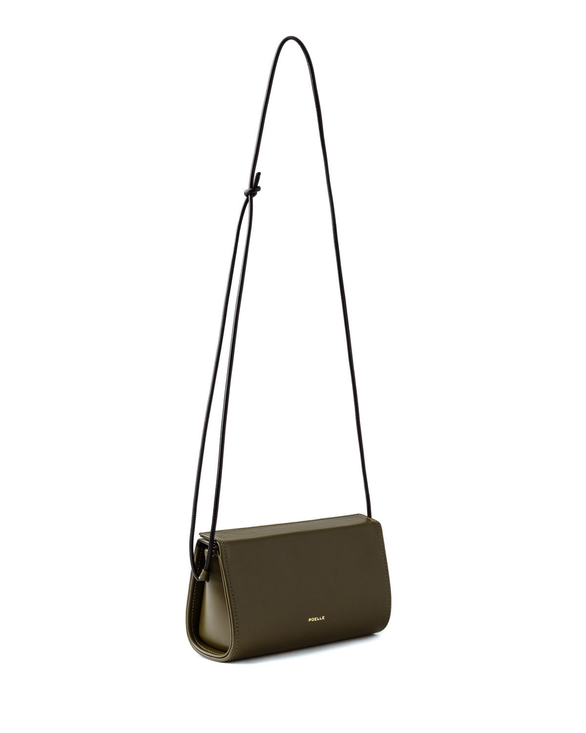 Sophie Bag Medium Oliwkowy — widok z boku, trzy czwarte