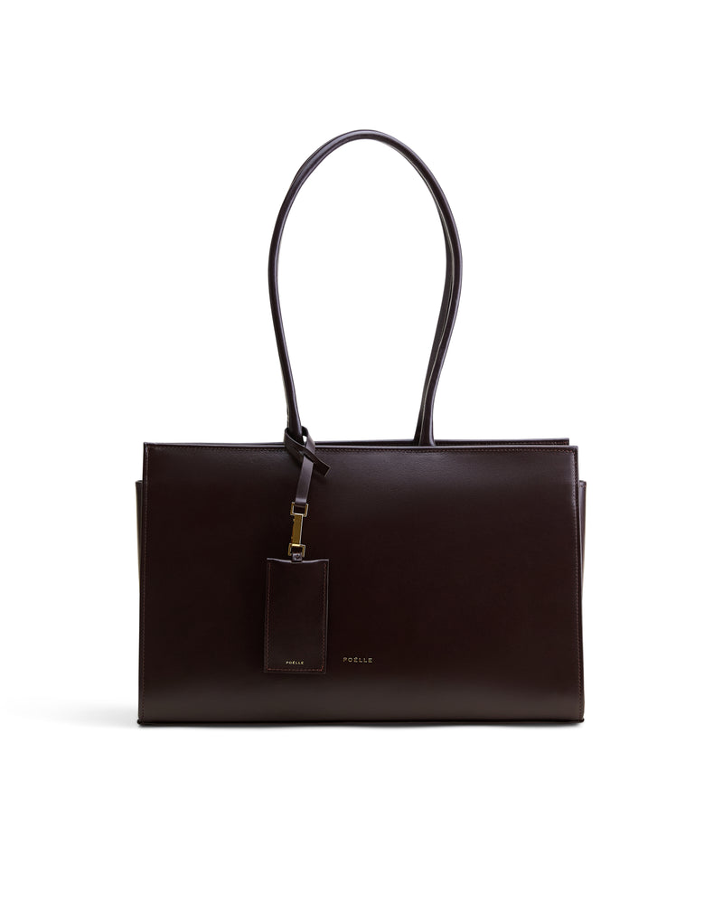 Medium Carolyn Tote Bag in Brown