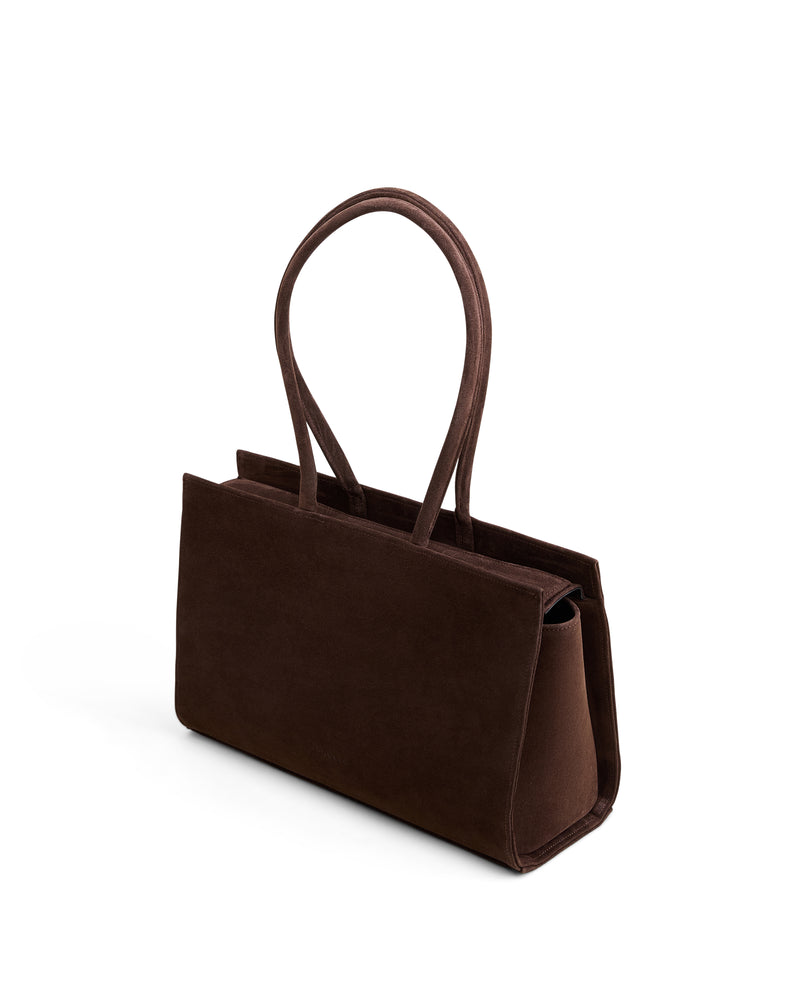 Carolyn Tote Bag Medium in Chocolate