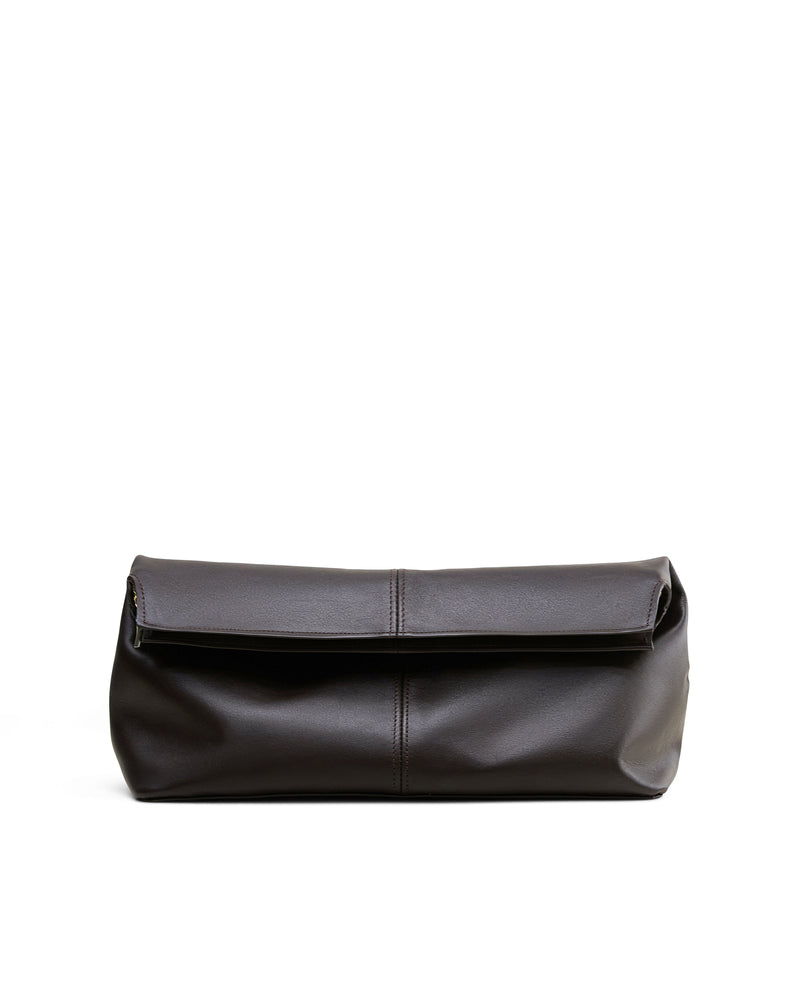 Elza clutch bag in brown