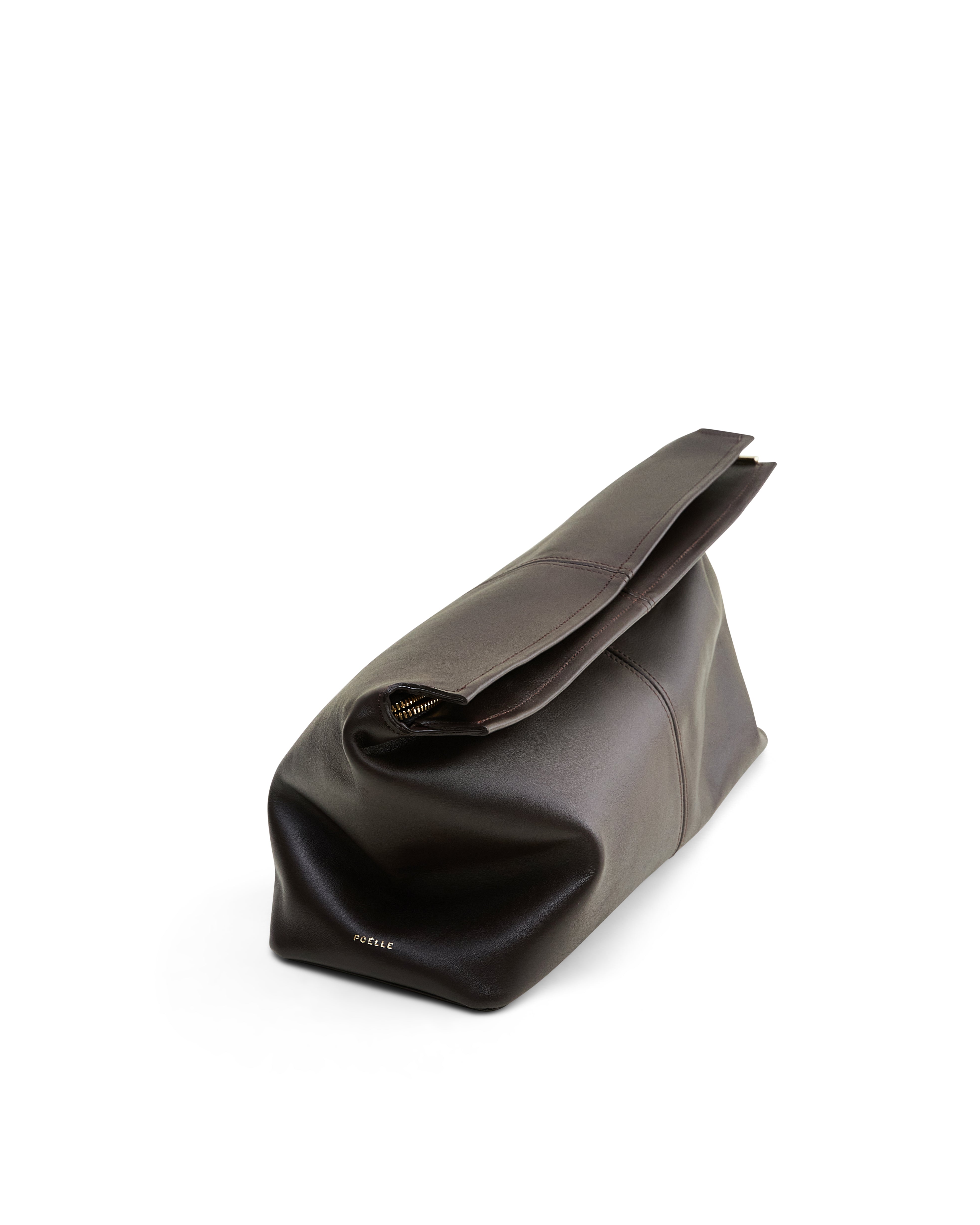 Elza clutch bag in brown