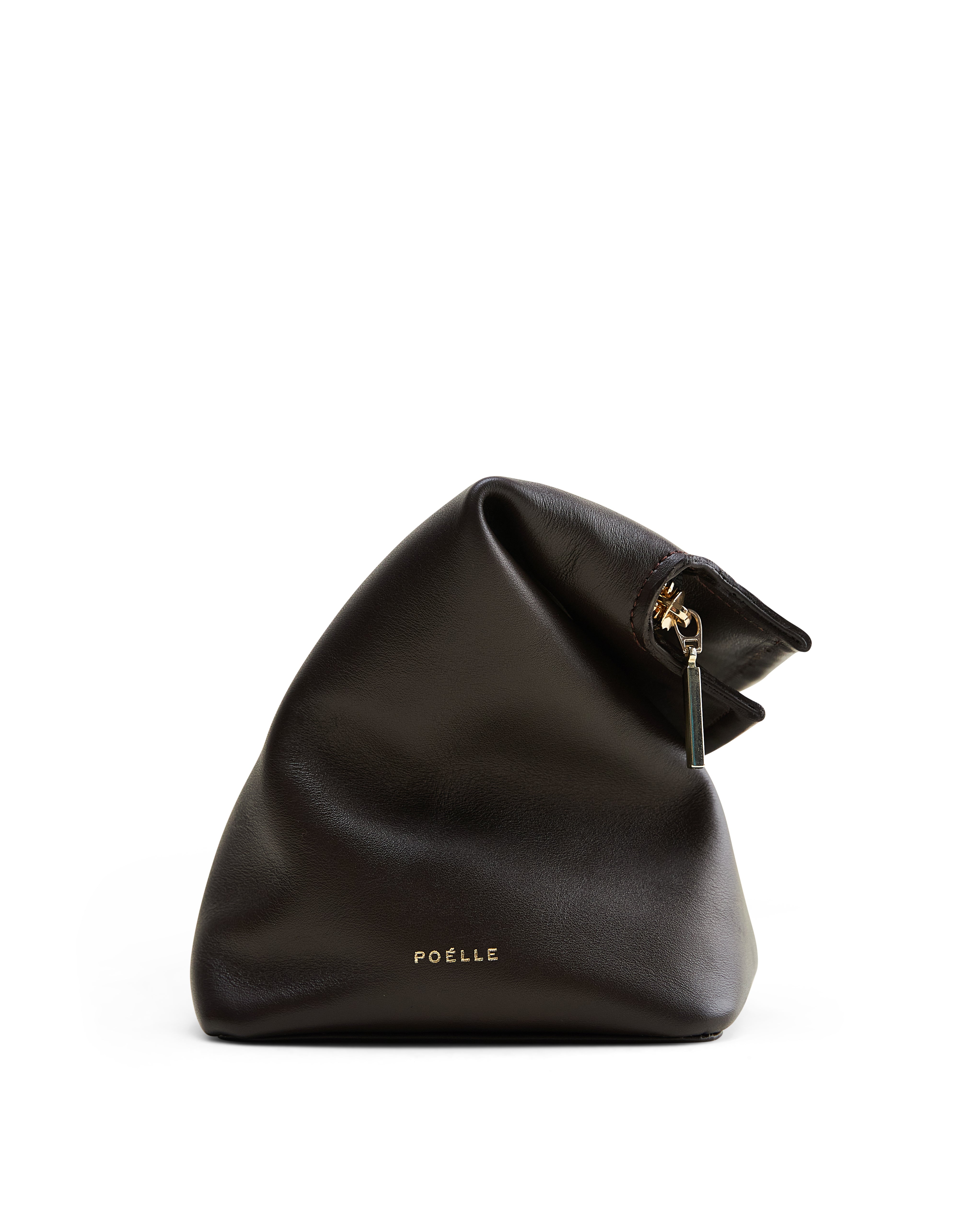 Elza clutch bag in brown