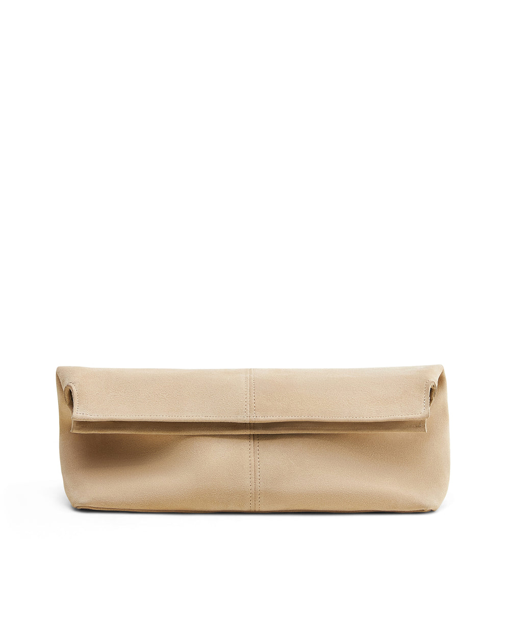 Elza clutch bag in milky color