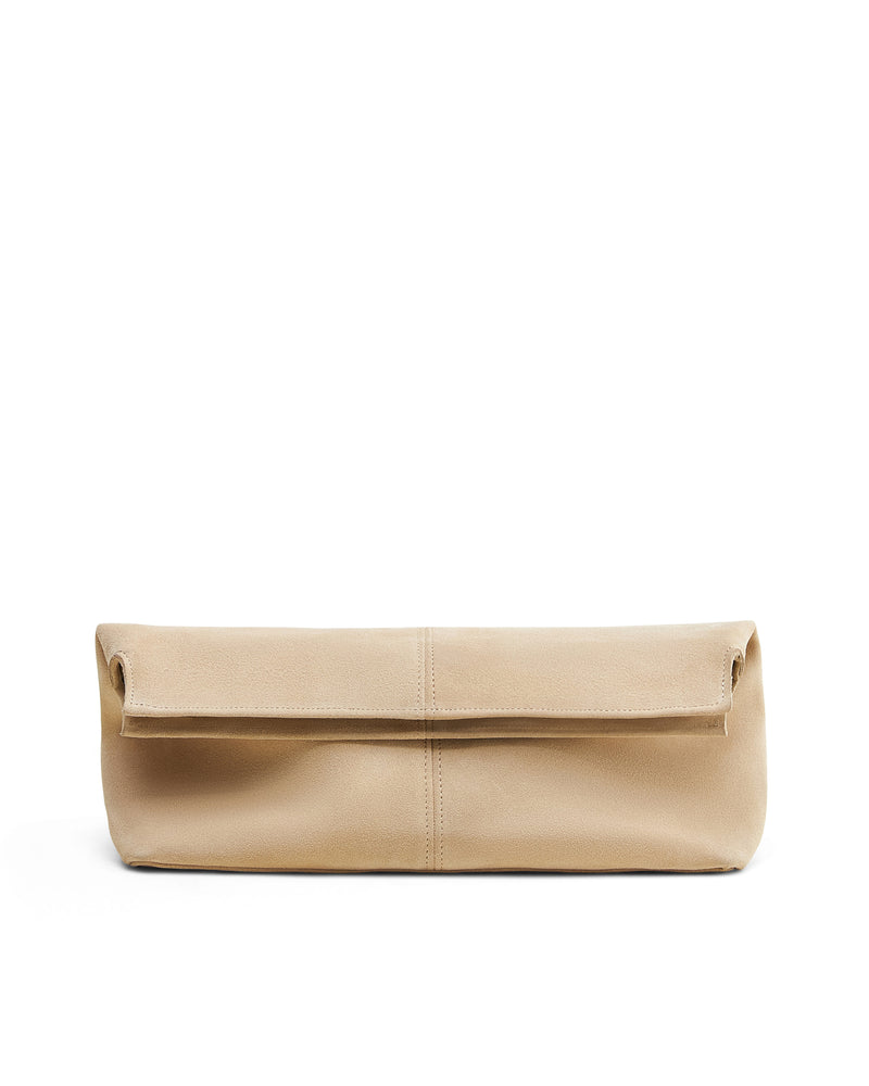 Elza clutch bag in milky color