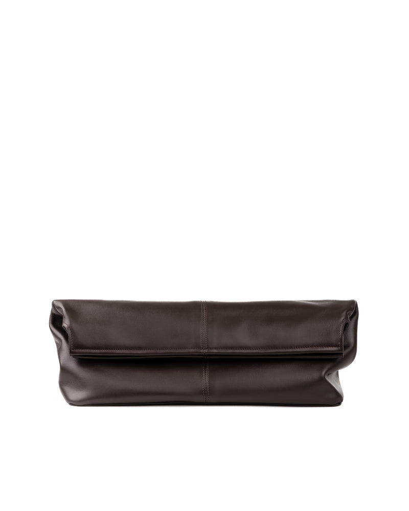 Elza clutch bag in brown