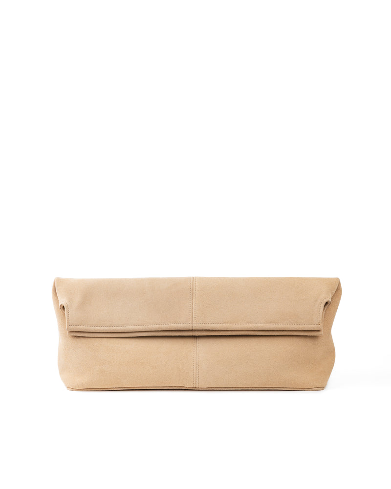Elza clutch bag in milky color