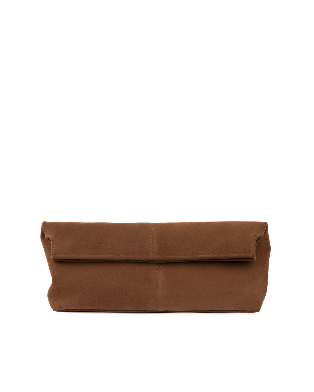 Elza clutch bag in caramel color